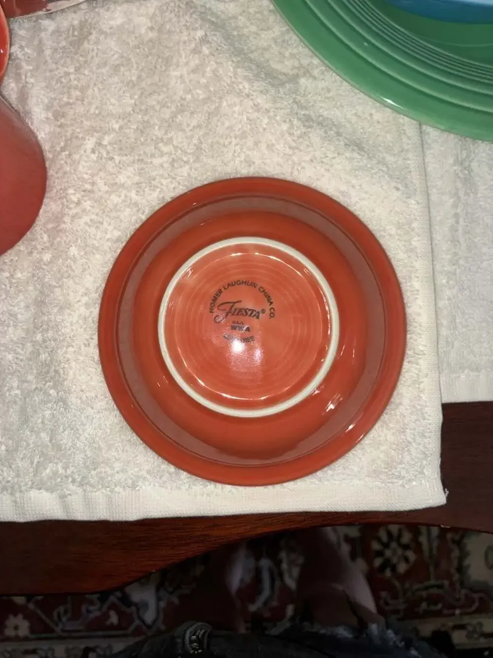 Fiesta Homer Laughlin Poppy Orange Small Fruit Dessert Bowl